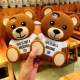 Чехол 3D Cute Cartoon Bear Toy Brown Soft Silicone для iPhone 7