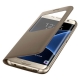 Чехол S View Cover Case для Samsung Galaxy A7 A7100 - Gold