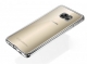 Прозрачный силиконовый чехол для Samsung J1 mini с глянцевой окантовкой - Silver
