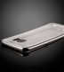 Прозрачный силиконовый чехол для Samsung S7 EDGE с глянцевой окантовкой - Silver