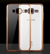 Прозрачный силиконовый чехол для Samsung Galaxy J5 - Gold
