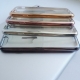 Силиконовый прозрачный чехол с окантовкой для iPhone 7- silver