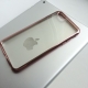 Силиконовый прозрачный чехол с окантовкой для iPhone 7- rose gold