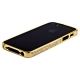 Бампер металлический для iPhone 5/5S/SE со стразами - Gold