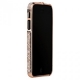 Бампер металлический для iPhone 5/5S/SE со стразами - Bronz
