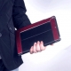 Чехол с орнаментом iBacks Flame черный + красный для iPad Air