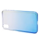 Baseus Glaze Case Transparent Blue for iPhone X