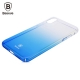 Baseus Glaze Case Transparent Blue for iPhone X