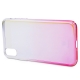 Baseus Glaze Case Transparent Pink for iPhone X